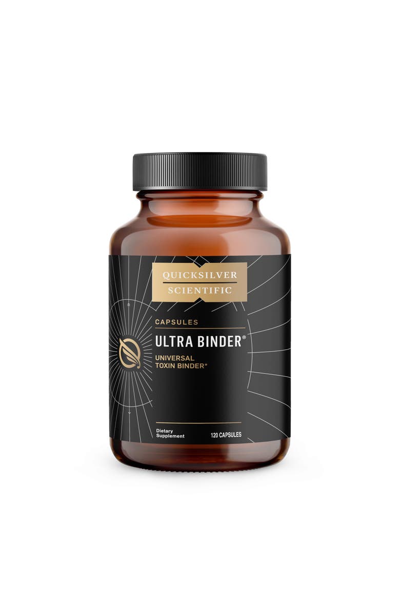 Quicksilver Scientific Ultra Binder Bentonite Clay Zeolite and Charcoal Capsules, Main, color, NO COLOR