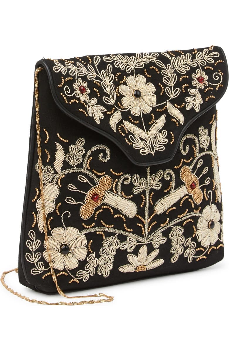 RICKI DESIGNS Fine Thread Embroidered Crossbody Bag, Alternate, color,