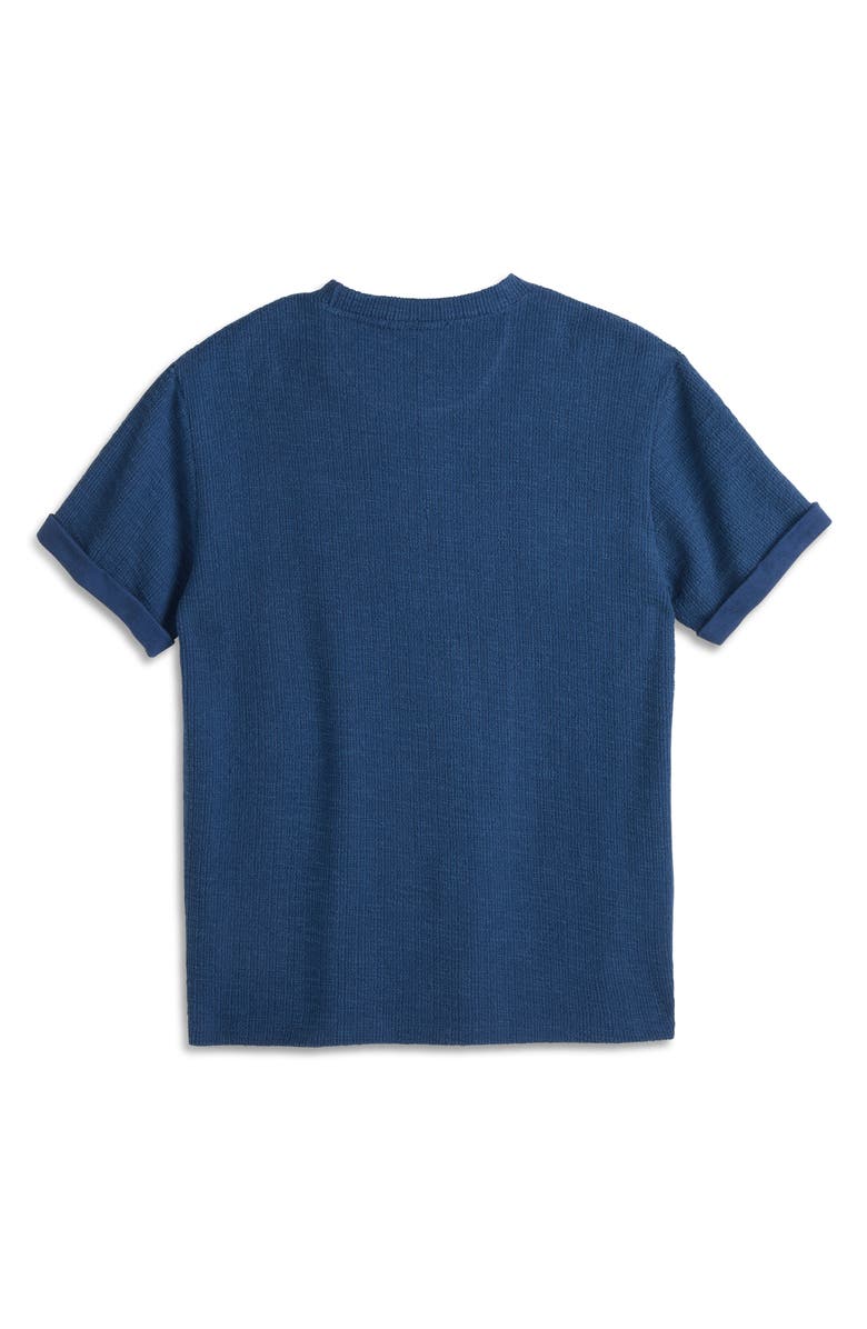 Scotch & Soda Textured Slub Knit T-Shirt, Alternate, color, Sargasso Sea