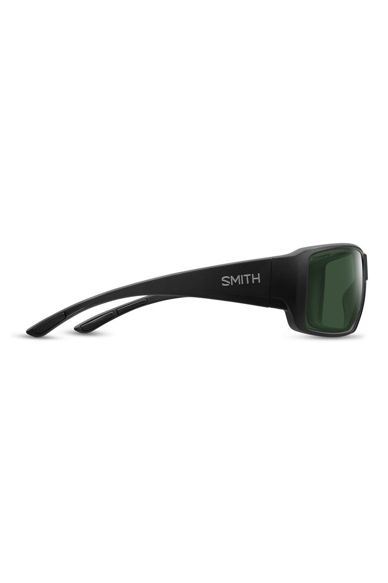 Guides Choice 63mm ChromaPop™ Polarized Oversize Square Sunglasses, Alternate, color, MATTE BLACK / CHROMAPOP POLARIZED GRAY GREEN