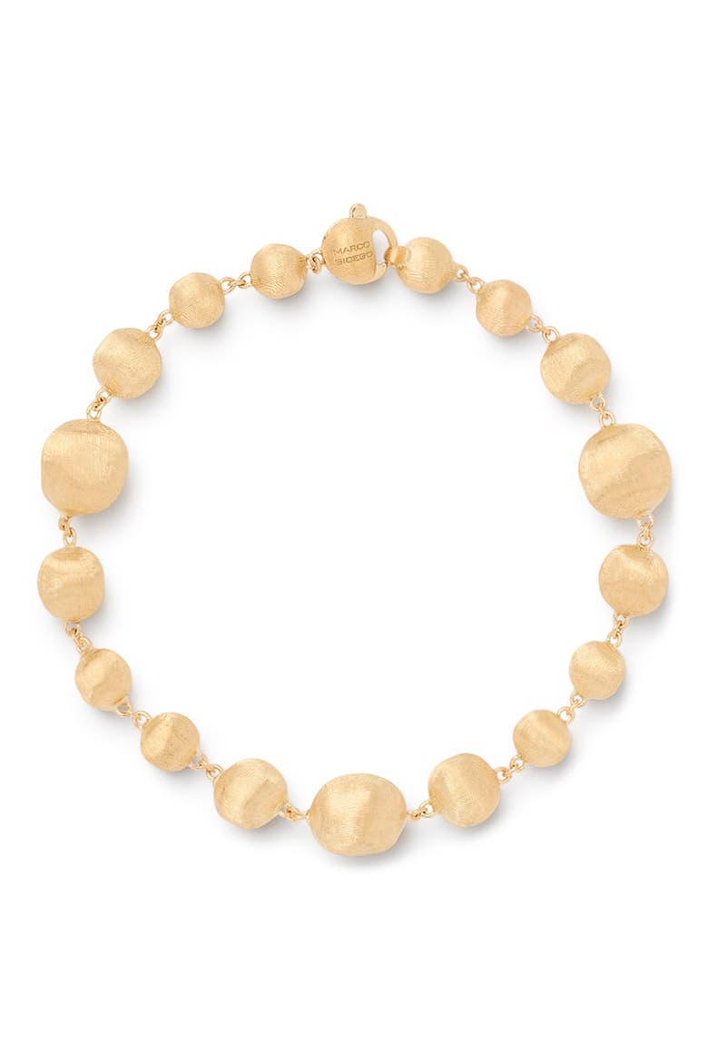 Dome Station Bracelet, Main, color, YELLOW GOLD