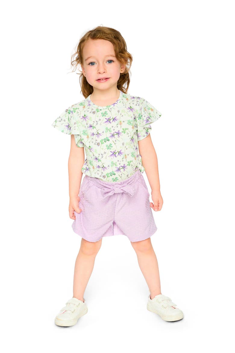 Jersey Relaxed Cut Shorts, Alternate, color, Lavender