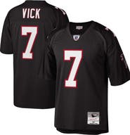 Mitchell & Ness Men's Mitchell & Ness Michael Vick Black Atlanta Falcons Big & Tall 2002 Retired Player Replica Jersey