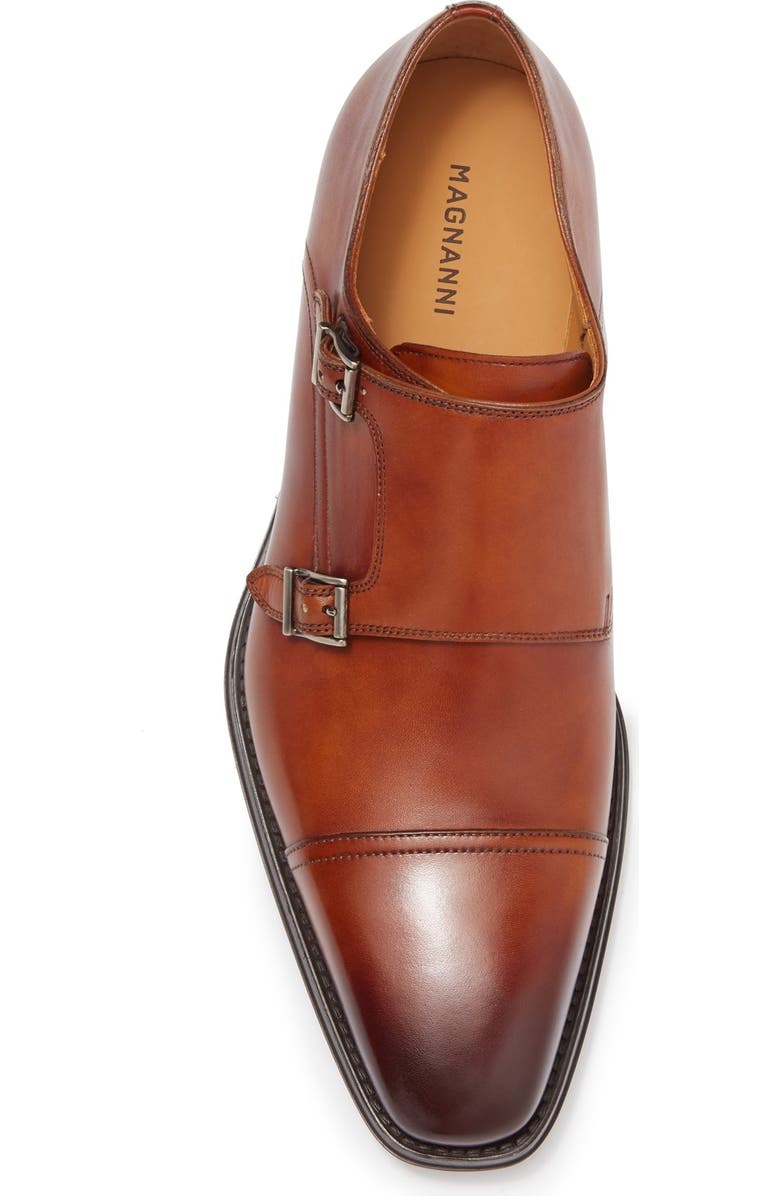 Magnanni Silvio Leather Double Monk Strap Loafer, Alternate, color,