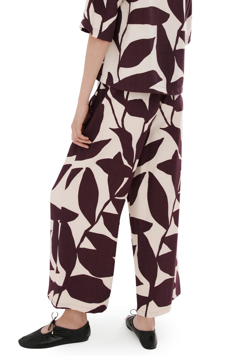 MANGO Belted Print Straight Leg Pants, Alternate, color, 