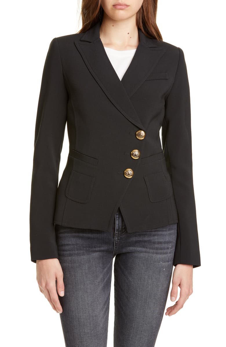 Smythe Asymmetrical Button Blazer, Main, color,