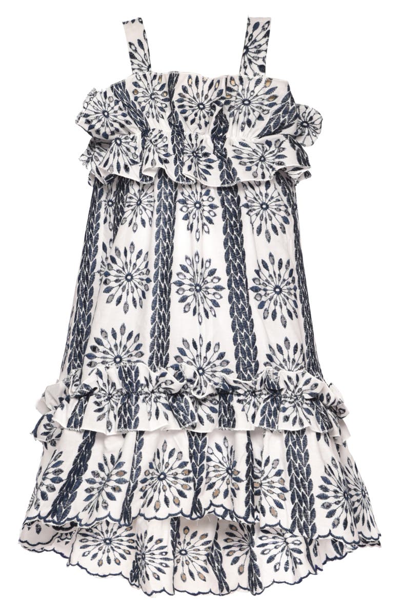 Baby Sara Kids' Eyelet Empire Dress, Main, color,