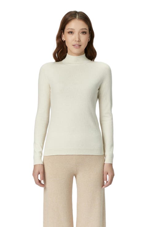 Essential Cashmere Mock Neck Sweater