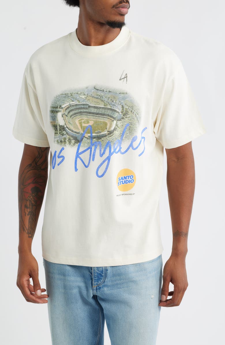 SANTO STUDIO x Blake Snell Stadium Drappo Graphic T-Shirt, Main, color, 