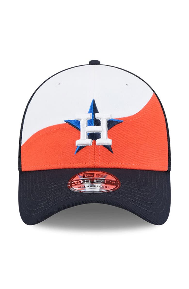 New Era Men's New Era Orange/Navy Houston Astros 2025 Spring Training 39THIRTY Flex Hat, Alternate, color, Orange