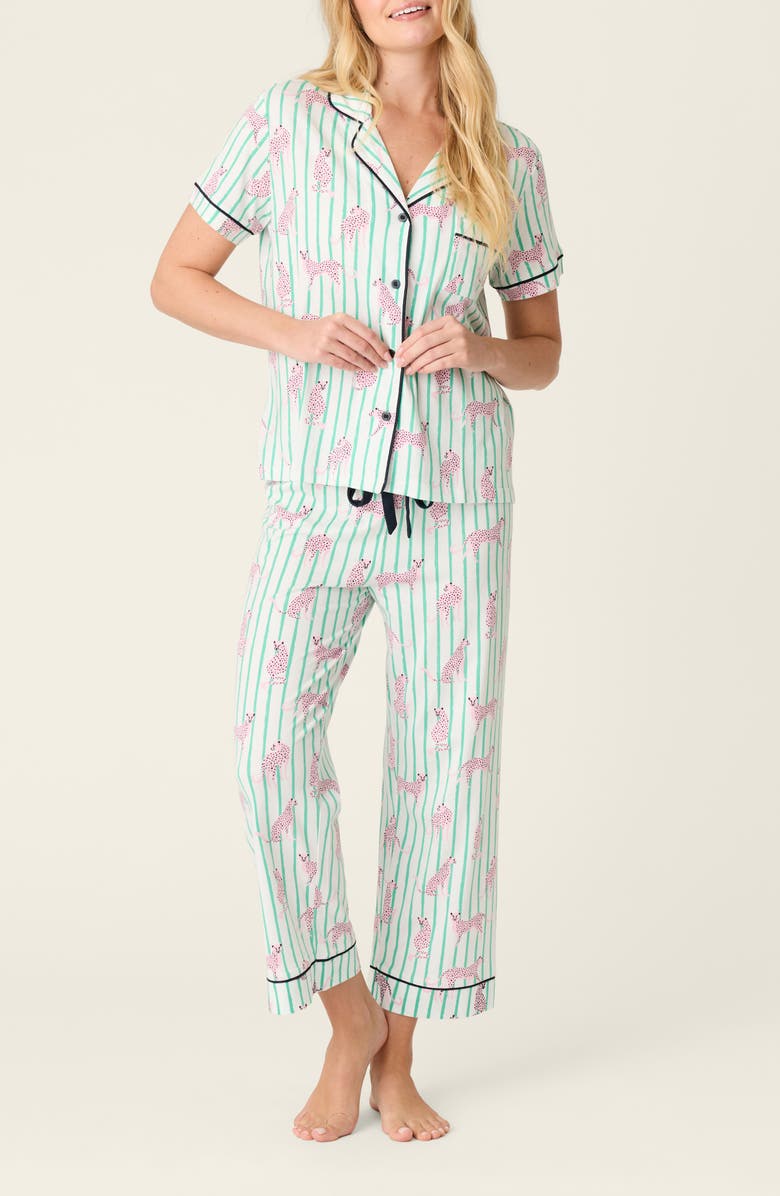PJ Salvage Whimsy Print Pajamas, Main, color, Mint