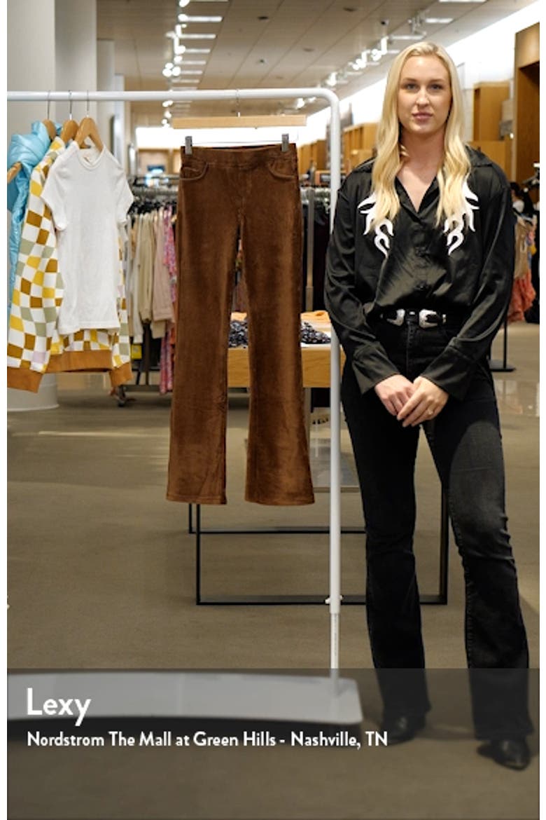 Pull-On Flare Corduroy Pants video