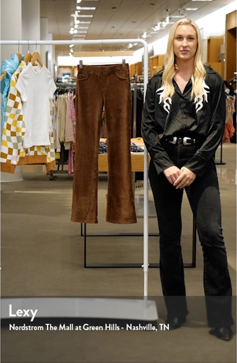 Pull-On Flare Corduroy Pants, sales video thumbnail