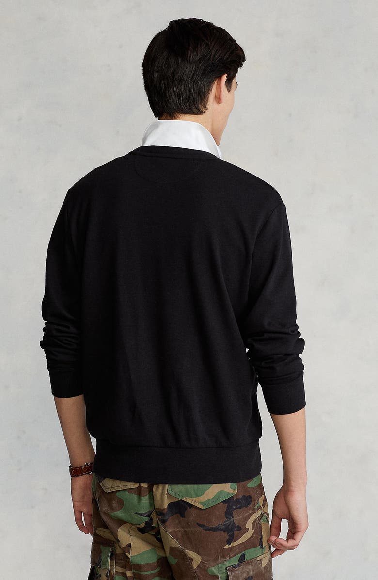 Polo Ralph Lauren Knit Crewneck Sweatshirt, Alternate, color, Polo Black/ C9686