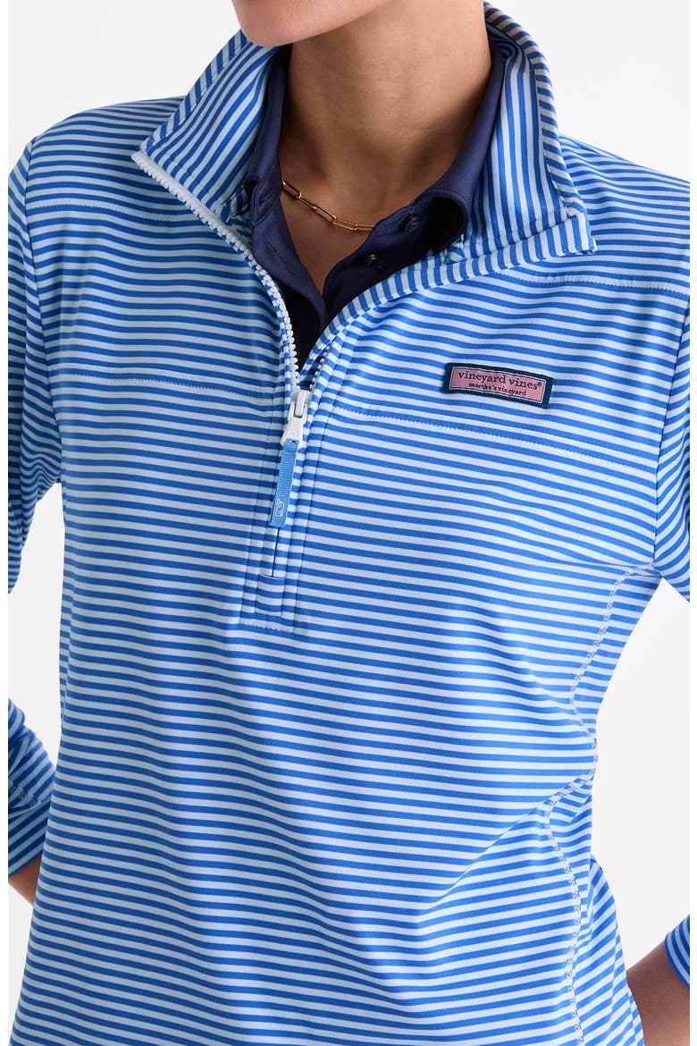 Microstripe Sankaty Half Zip Shep Shirt, Alternate, color, J440 STRIP