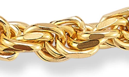 Yield Of Men 3mm Rope Chain Bracelet In Gold