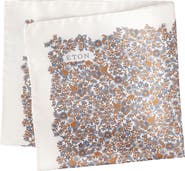 Eton Floral Silk Twill Pocket Square