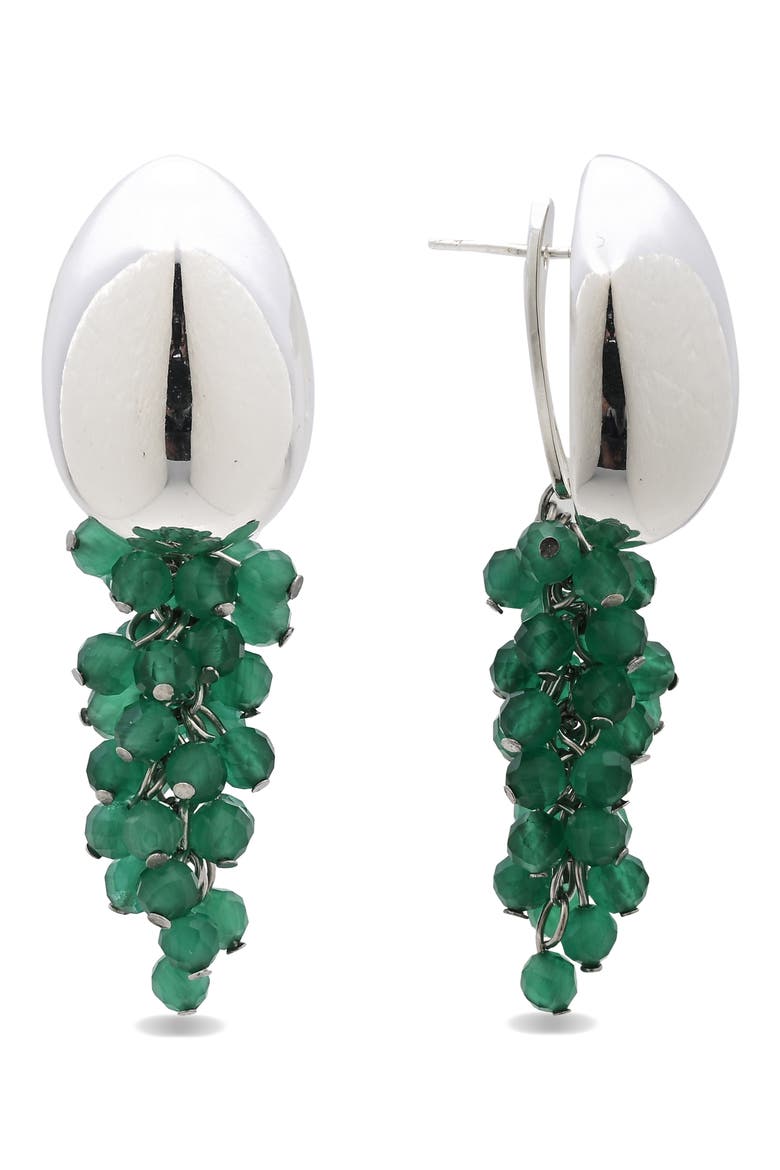Annette Statement Drop Earrings, Main, color, SILVER
