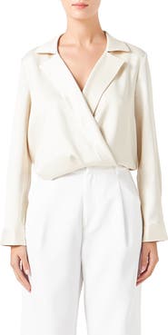 Endless Rose Satin Wrap Shirt
