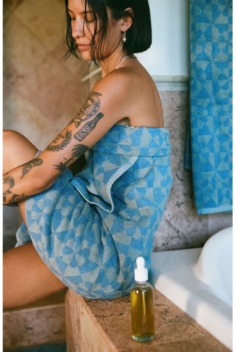 Bex Bath Towel, Alternate, color, DUSTY BLUE