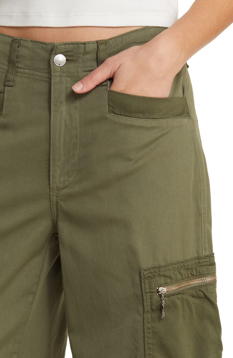 LE JEAN Bianca High Waist Crop Wide Leg Cargo Pants, Alternate, color, 