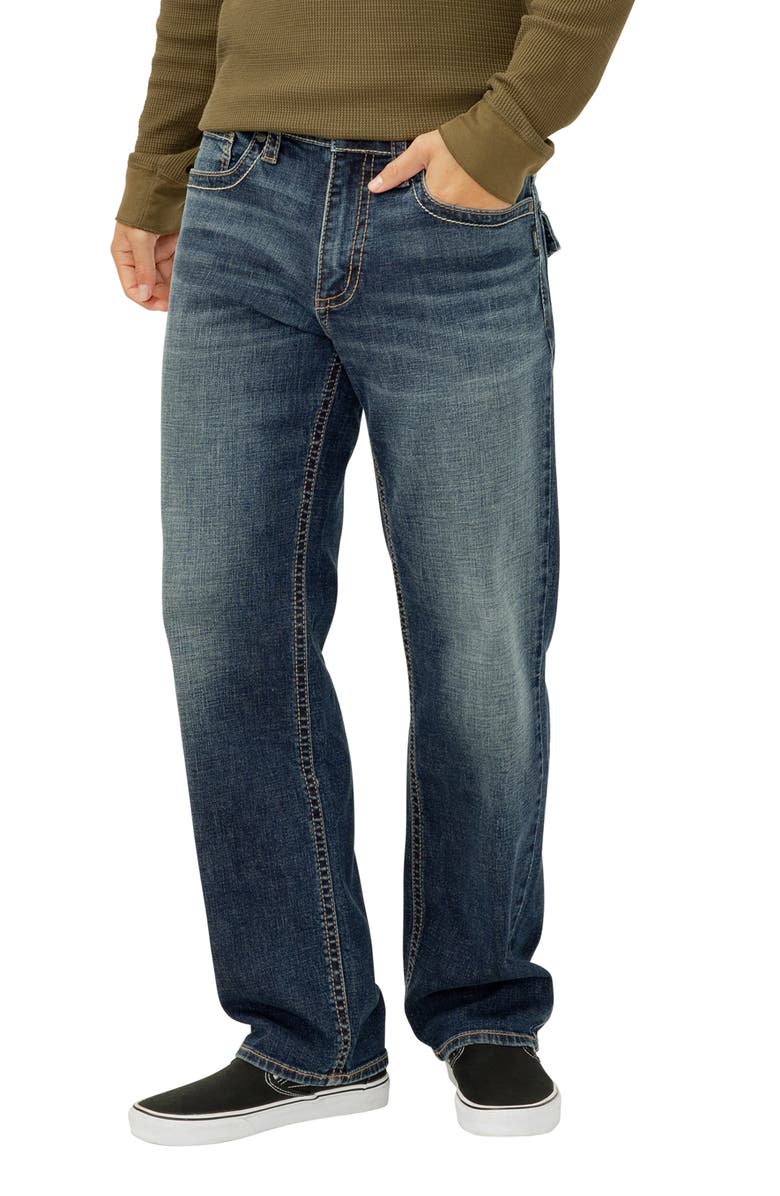 Silver Jeans Co. Gordie Relaxed Straight Leg Jeans, Alternate, color, 
