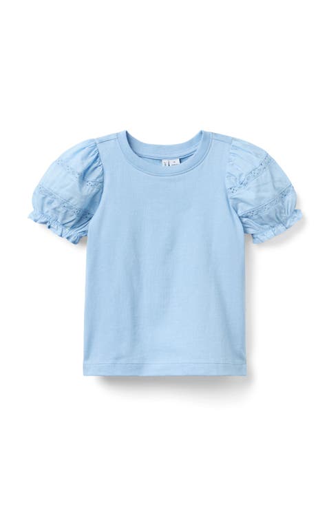 Lace Puff Sleeve Top (Toddler)