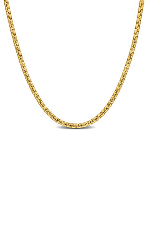 Box Link Chain Necklace, 1.10mm