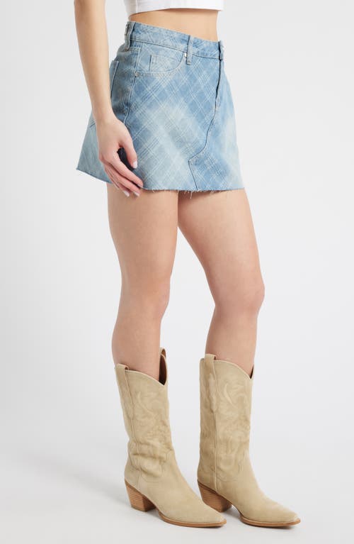 PTCL PTCL XYLA PLAID DENIM MINISKIRT 