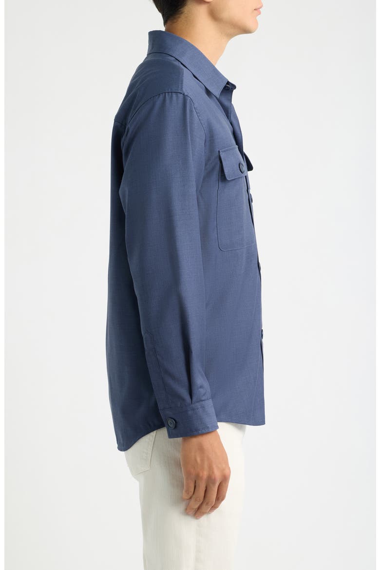 Carper Virgin Wool Shirt Jacket, Alternate, color, OPEN BLUE