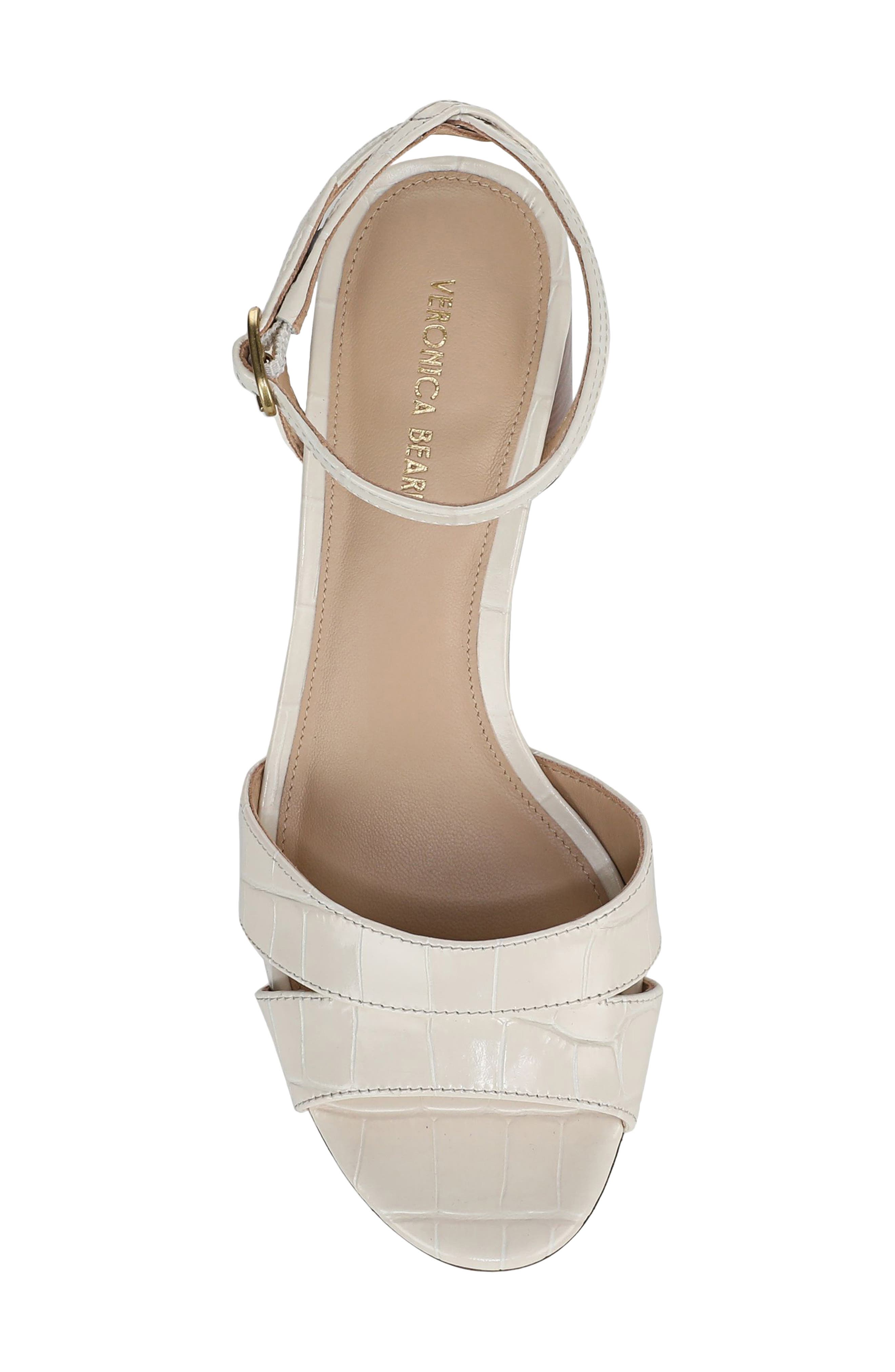 Drina Ankle Strap Platform Sandal, Alternate, color, IVORY