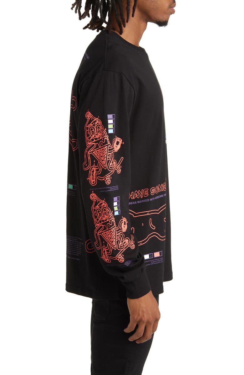 ICECREAM Follow the Numbers Long Sleeve Graphic T-Shirt, Alternate, color,
