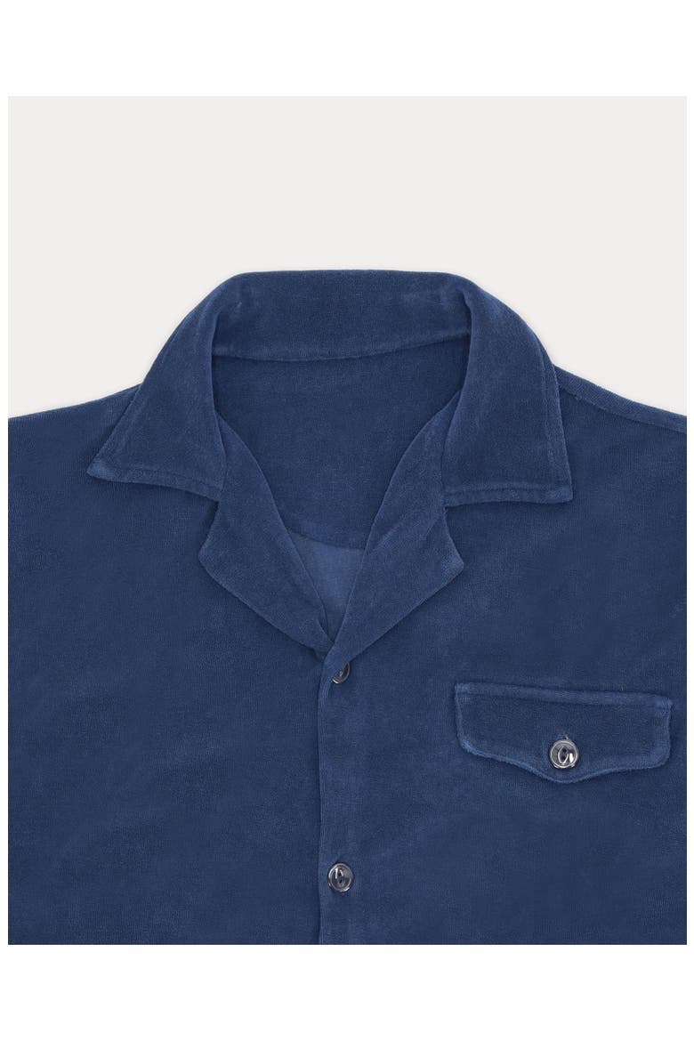Arlo Terry polo, Alternate, color, Indigo
