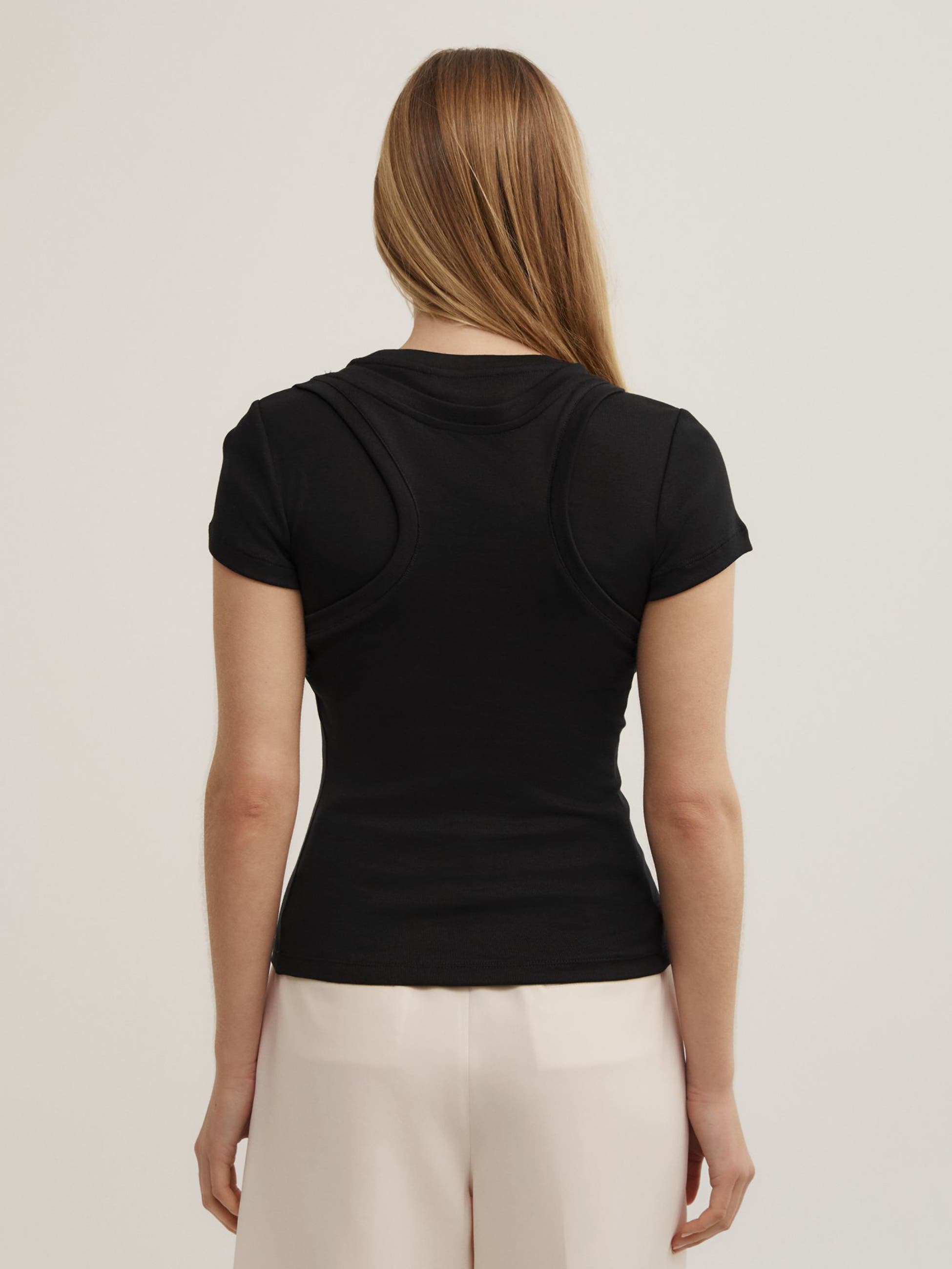 Witchery Overlay T-shirt (Women) | Nordstrom