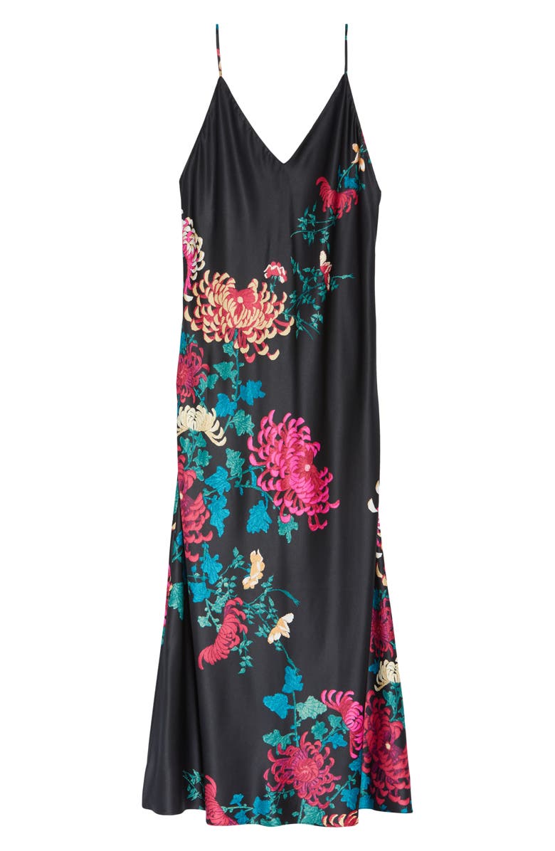 Natori Chrysanthemum Satin Nightgown, Alternate, color, 