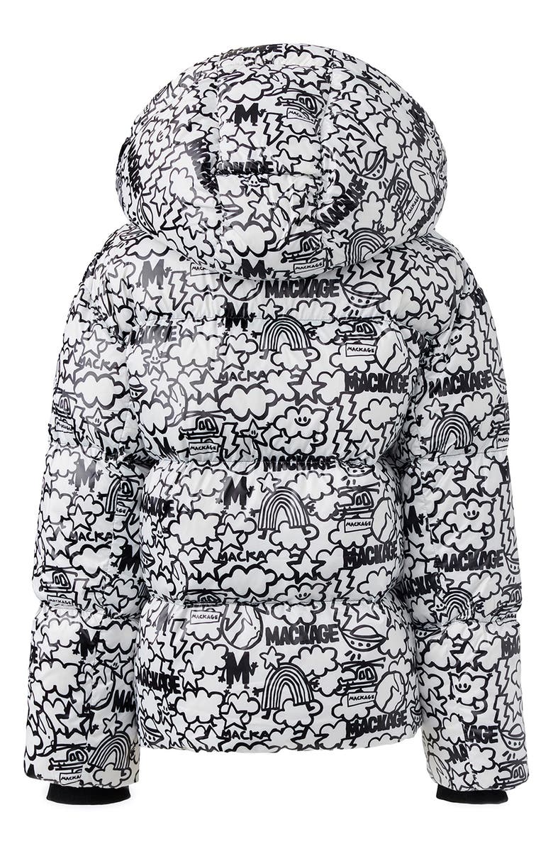 Mackage x Matthew Langille Kids' Jesse Water Repellent 800 Fill Power Recycled Down Jacket with Hood, Alternate, color, 