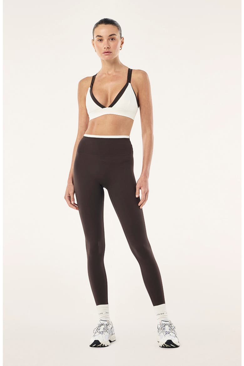 Activate Sports Bra, Alternate, color, COFFEE/ IVORY