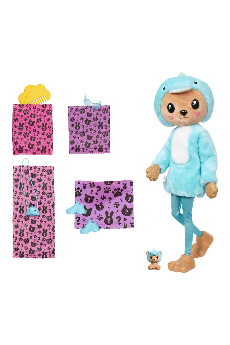 Barbie® Cutie Reveal™ Teddy Bear as Dolphin Doll with 10 Surprises, Alternate, color, NONE