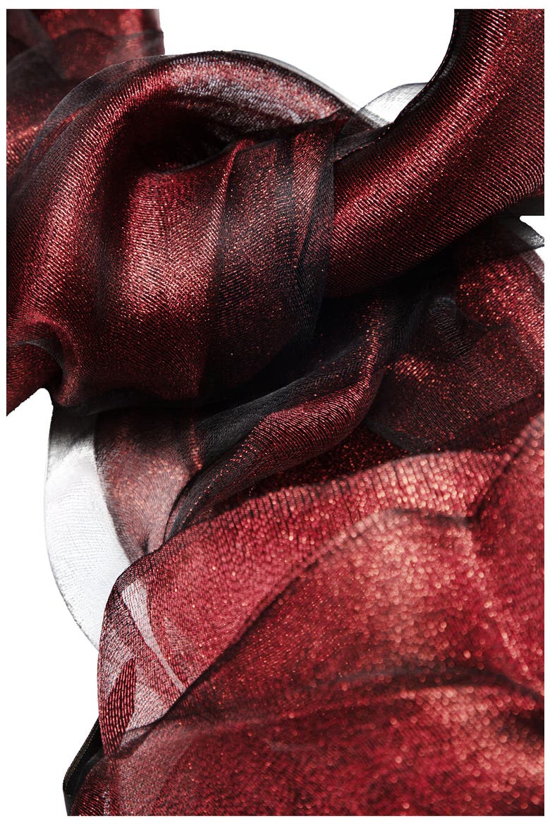 Sheer Silk Scarf, Alternate, color, BURGUNDY COMBO