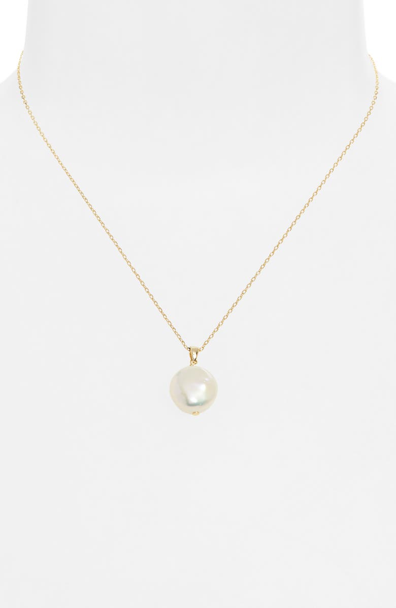 ARGENTO VIVO Faux Pearl Pendant Necklace, Alternate, color, Gold