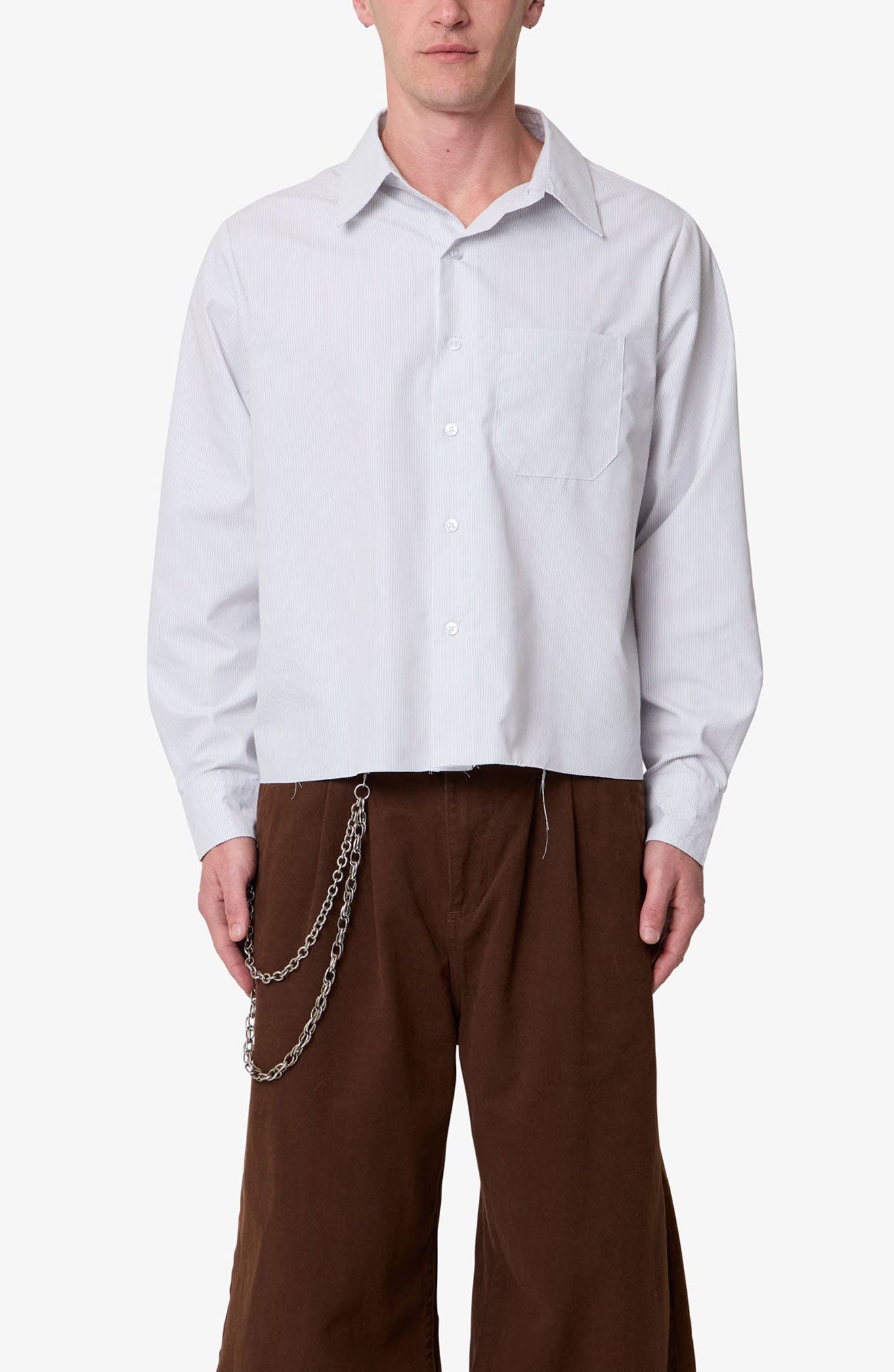 Stripe Button-Up Shirt