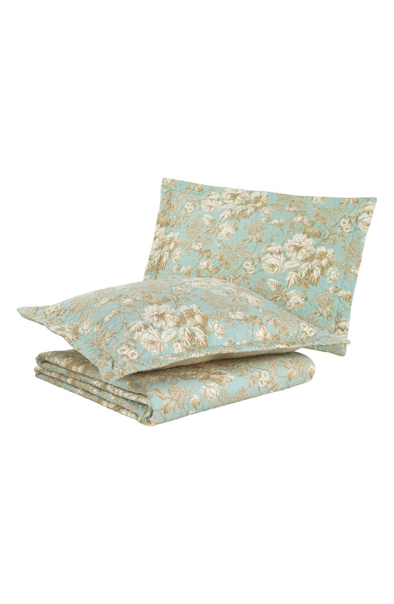 Laura Ashley Brompton Quilt & Sham Set, Main, color, Serene