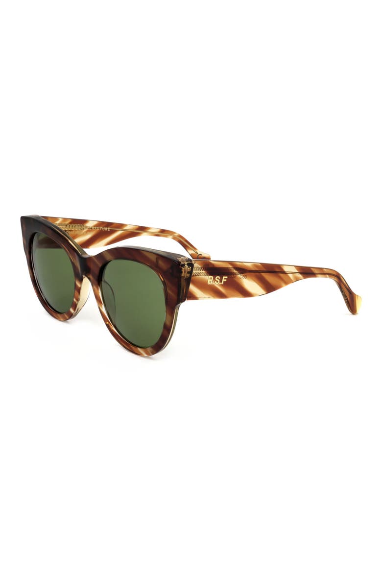 56mm Cat Eye Sunglasses, Alternate, color, TORT