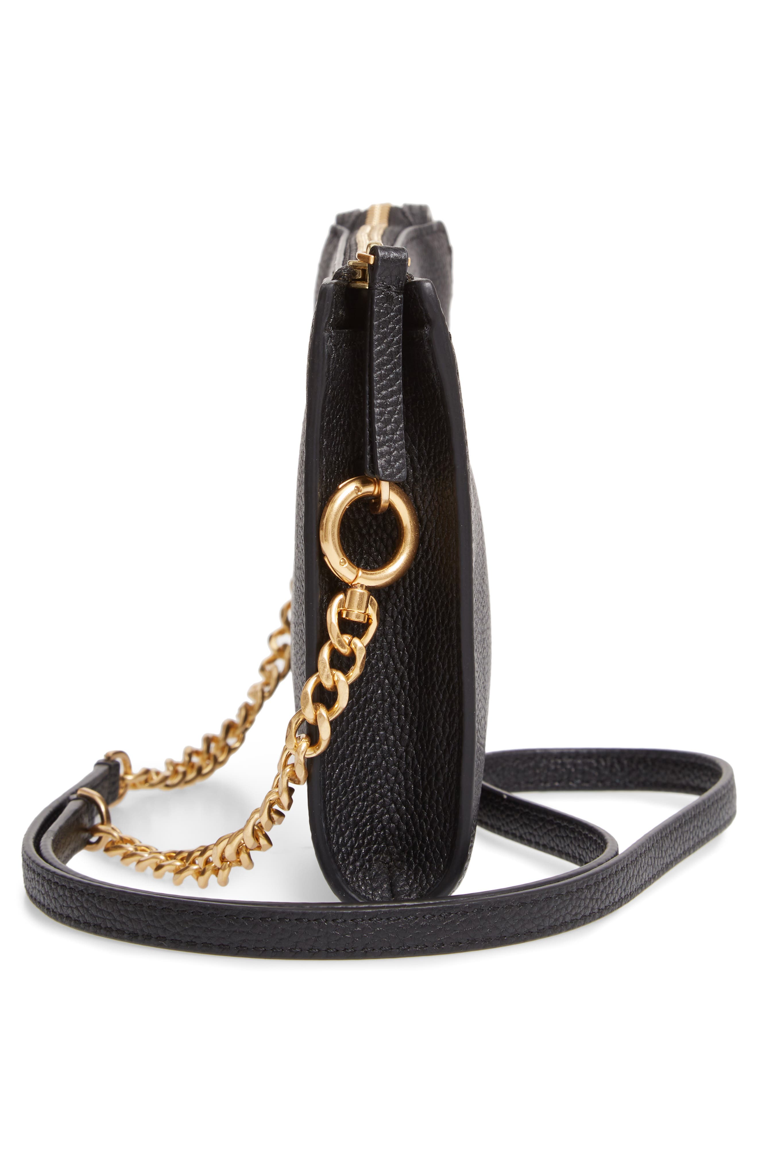 Tory Burch Mini Everly Leather Crossbody Bag, Alternate, color, 