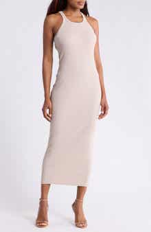 Tubular Ribbed Cotton Tank Maxi Dress