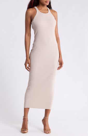 Tubular Ribbed Cotton Tank Maxi Dress