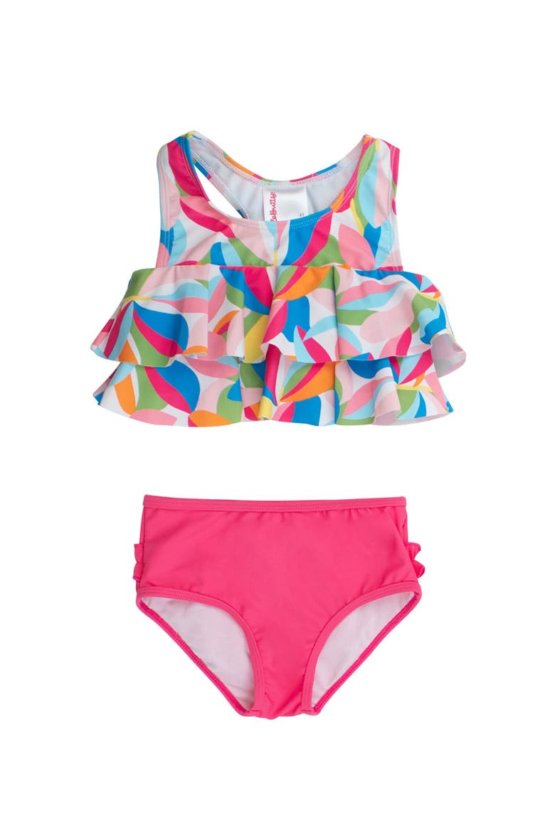 Baby Girls Flounce Bikini, Main, color, Tropical Adventure