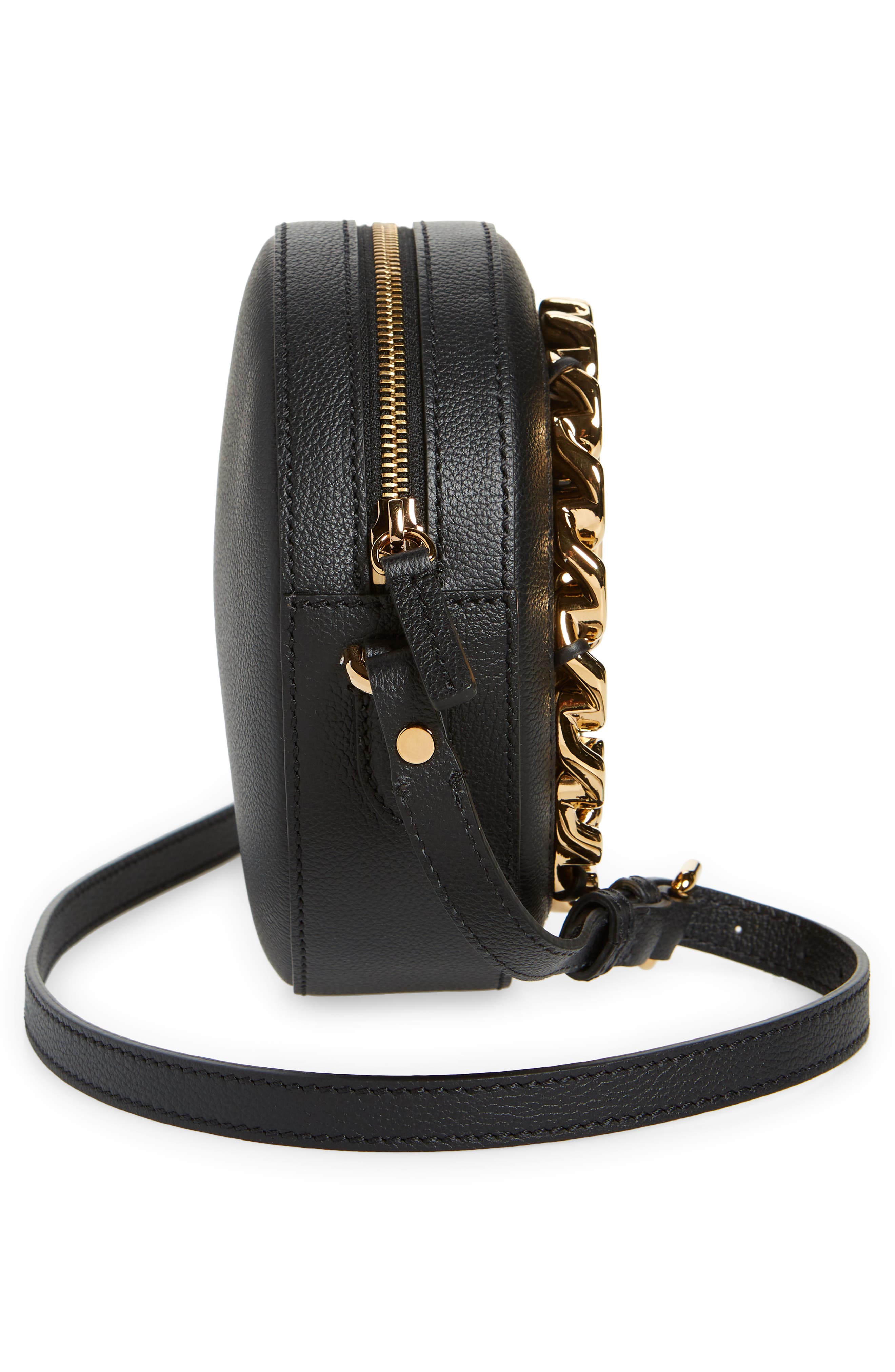 Versace Medusa Chain Round Crossbody Camera Bag, Alternate, color, 