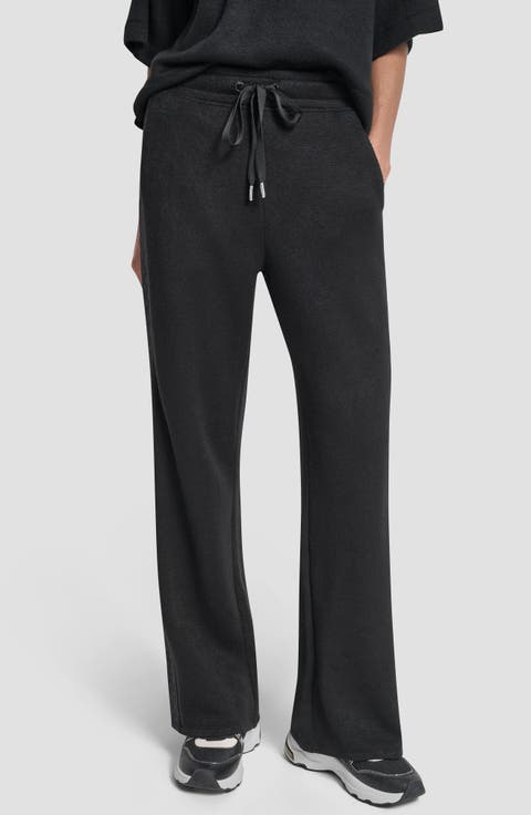 Mixed Media Knit Pants