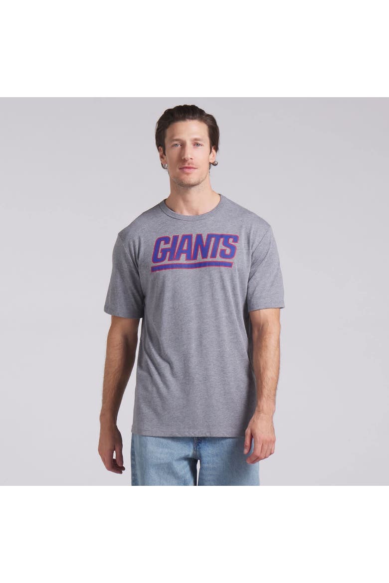 Men's Fanatics Heather Gray New York Giants Pass Rush Tri-Blend T-Shirt, Alternate, color, Heather Gray